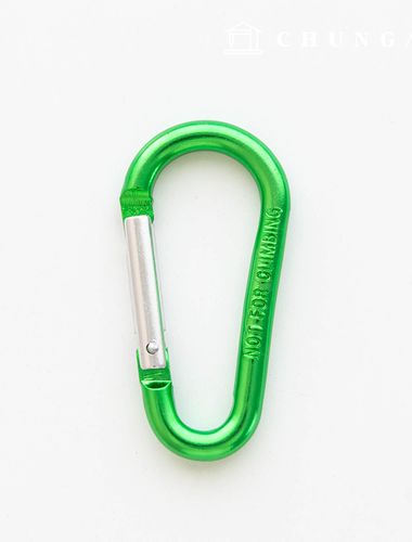 Aluminum Carabiner Ultralight Binary Ring Green