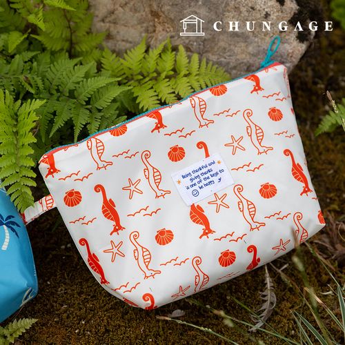 Waterproof Cloth DTP Waterproof Fabric Wide Width Summer Fabric Deep Orange Sea W140
