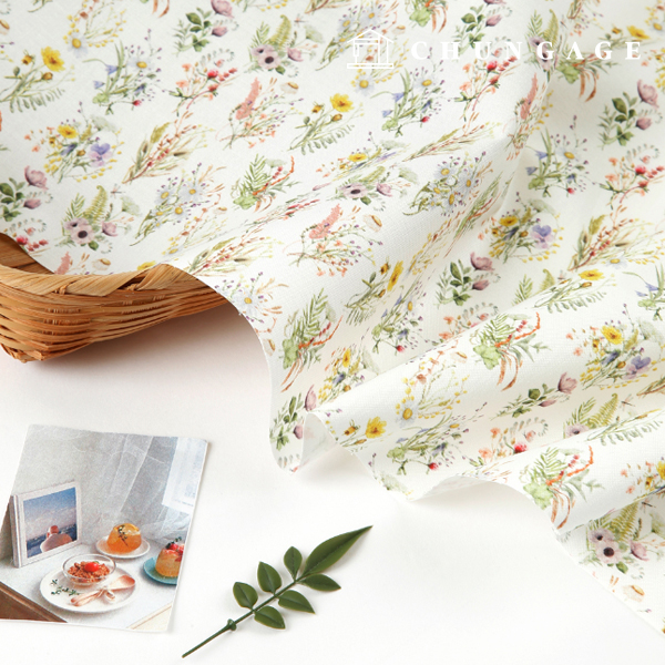 Eco-friendly antibacterial and anti-inflammatory fabric E-DTP cotton 20 count flower dam
