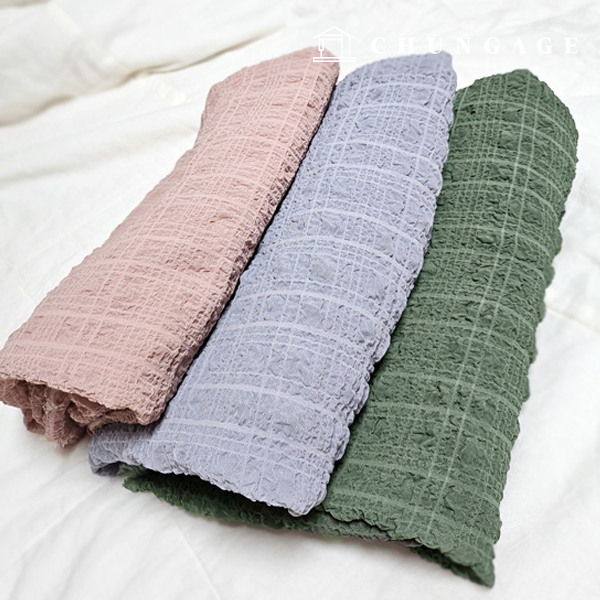 Jijimiwondan Ripple Poly Span Seersucker Summer Fabric Monggle 3 types