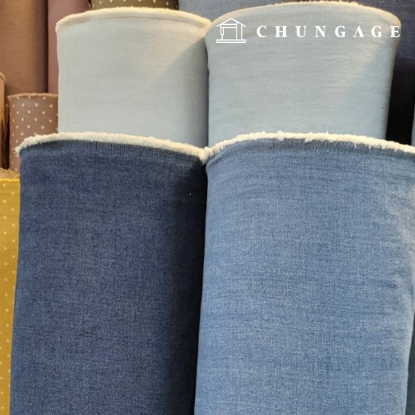Denim fabric Jeans fabric Wide Width Fabric 100% cotton 7 count blue stone washing primium Soft Denim 4 types