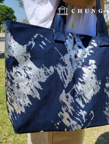 Denim fabric Jeans fabric Wide Width Fabric 10 count cotton denim heavy washing foil printing Denim 3 types