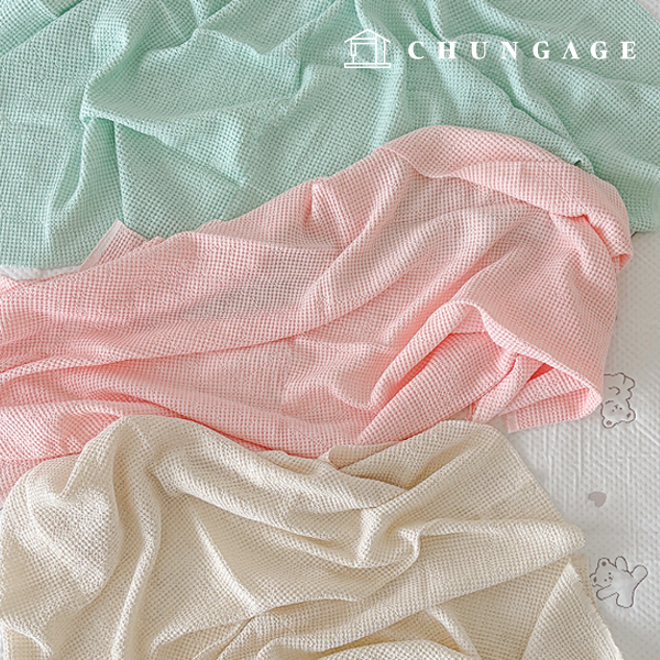 Modal fabric peakwont biowashing waffle fabric morph 3 types
