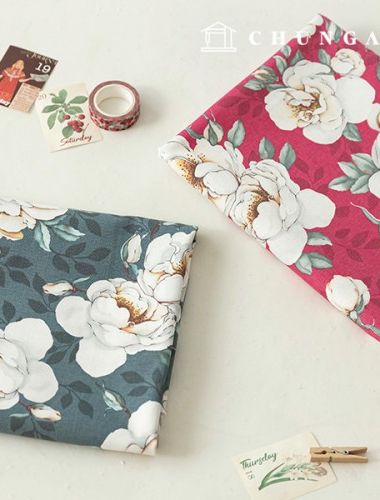 Oxford fabric cotton 20 count floral fabric Glory Flower 2 types