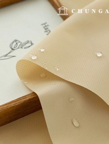 Waterproof Cloth Oxford Fabric Ripstop 210D Wide Width diamond Beige