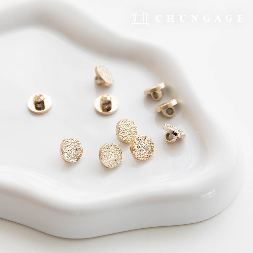 Matt Glossy Round Metal Buttons Clothing Making