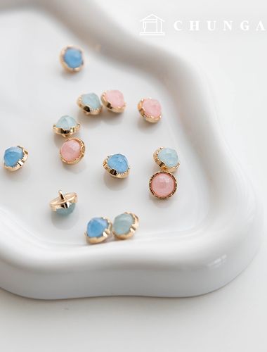Aurora Gem Round Button Clothing Making