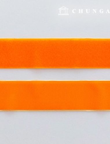 Velcro Sticker 50mm Adhesive Velcro Tape 1yard Double Sided Set Fluorescent orange