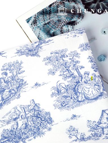 Eco-friendly antibacterial and anti-inflammatory fabric E-DTP cotton 20 count Blois Chateau