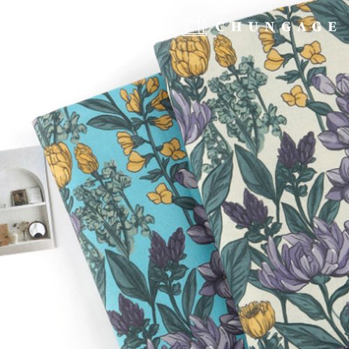 Eco-friendly antibacterial and anti-inflammatory fabric E-DTP cotton 20 count Fleurmore 2 types