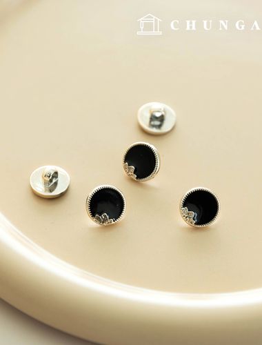 Eden key point Black gold button clothes making
