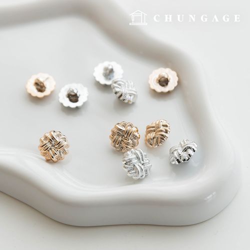 Key point Gold Silver Fashion Pattern Button Clothing Making