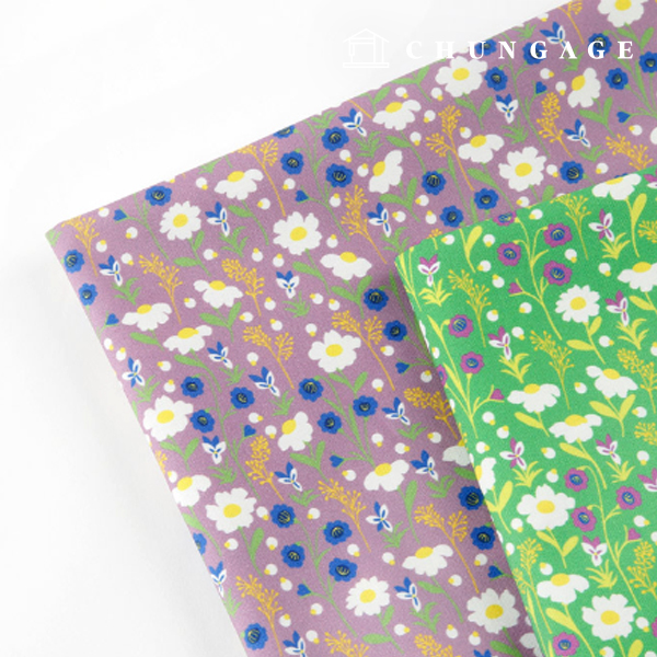 Eco-friendly antibacterial and anti-inflammatory fabric E-DTP cotton 20 count fence flower 2 types