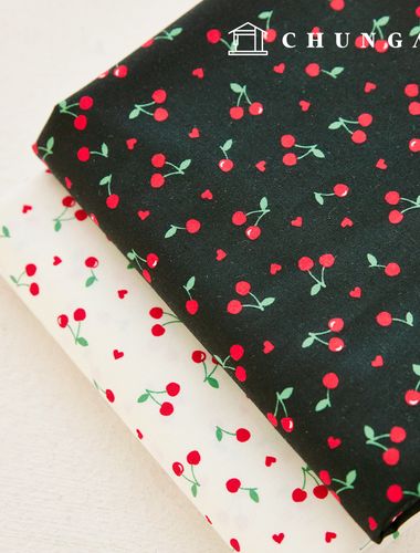 Cotton fabric 30 count high density Cherry Fabric Polin Cherry 2 types