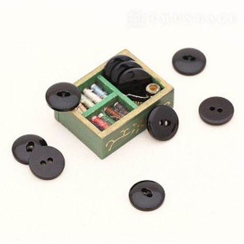 Plastic Coat Button Dress Shirt Suit Blouse Simple Candy Button Black