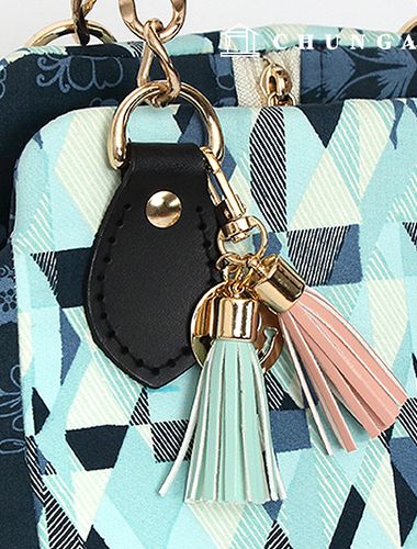 Leather Tassel Luxury Mint 85857