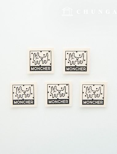 Cotton Label Double-sided Mini Friends Animal 4 types