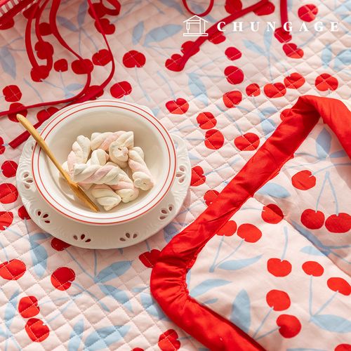 Quilted Fabric cotton Cherry Fabric 20 count Cherry bloom