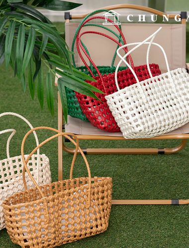 Straw Bag Handbag Mini Jelly Bag Beach Bag Jelly Pouch 6 Types