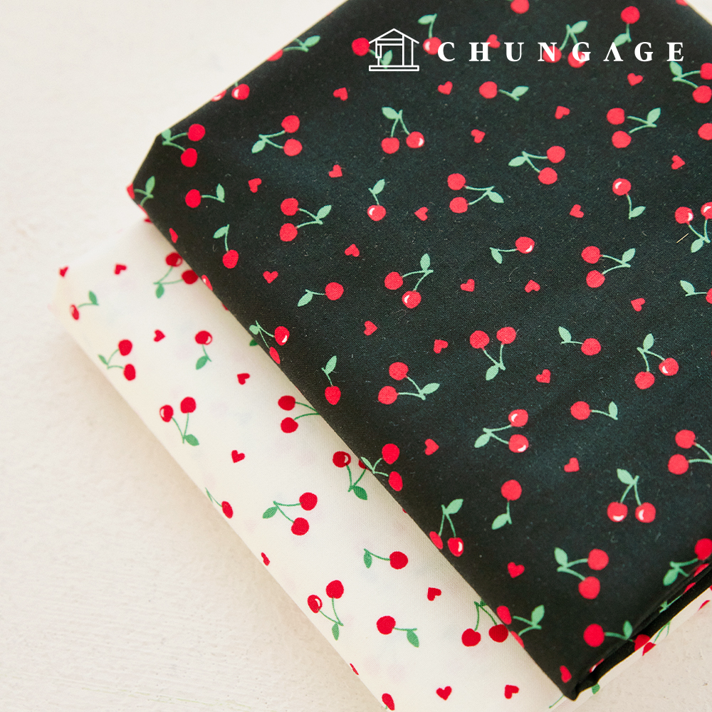 Cotton fabric 30 count high density Cherry Fabric Polin Cherry 2 types