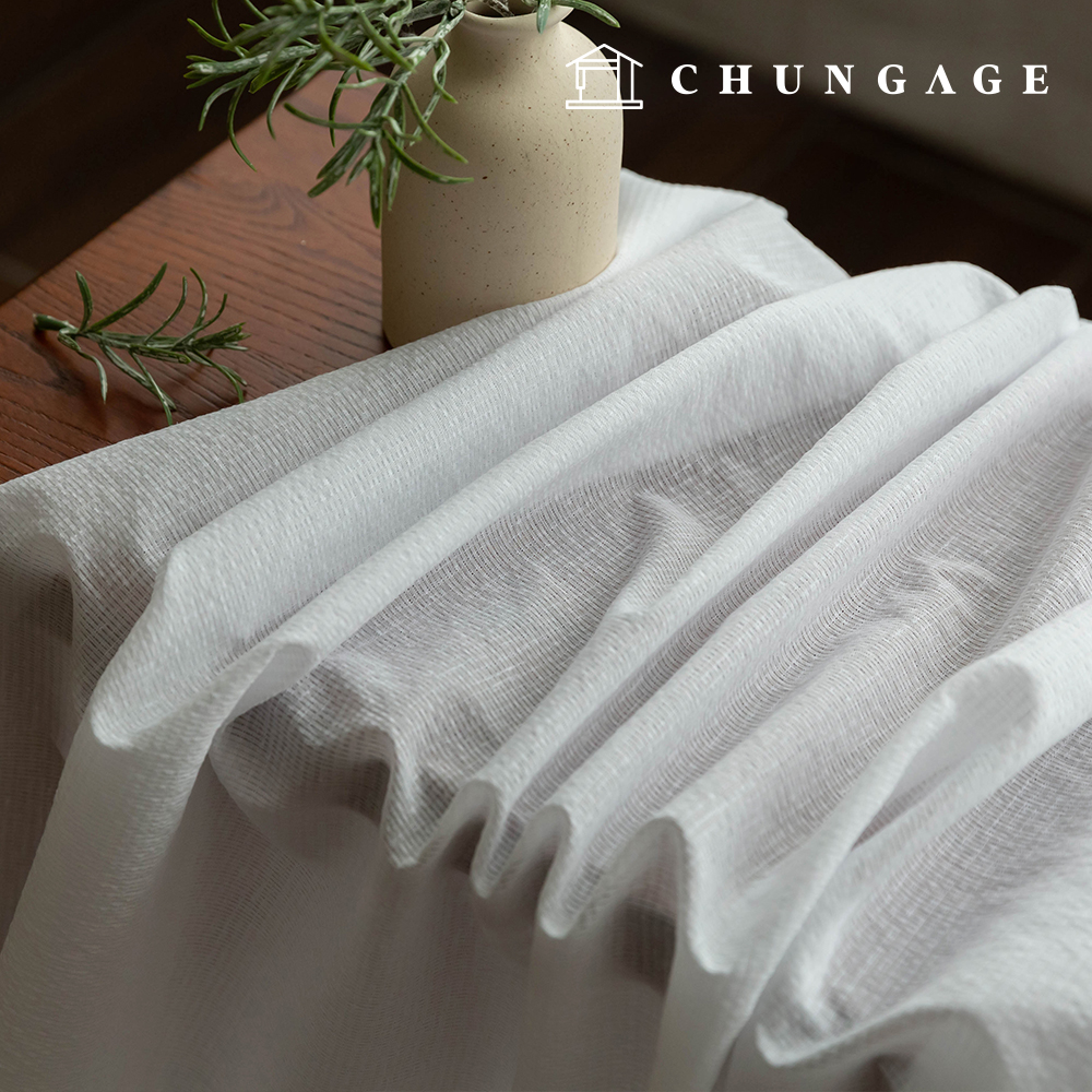 Poly fabric Gauze Plain Fabric Wide Width Whitey