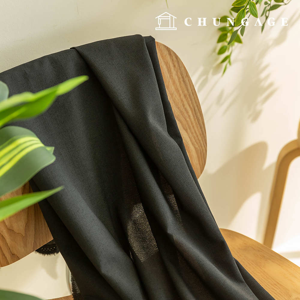 Poly fabric Linen Clothing Plain Fabric Wide Width Deep grain