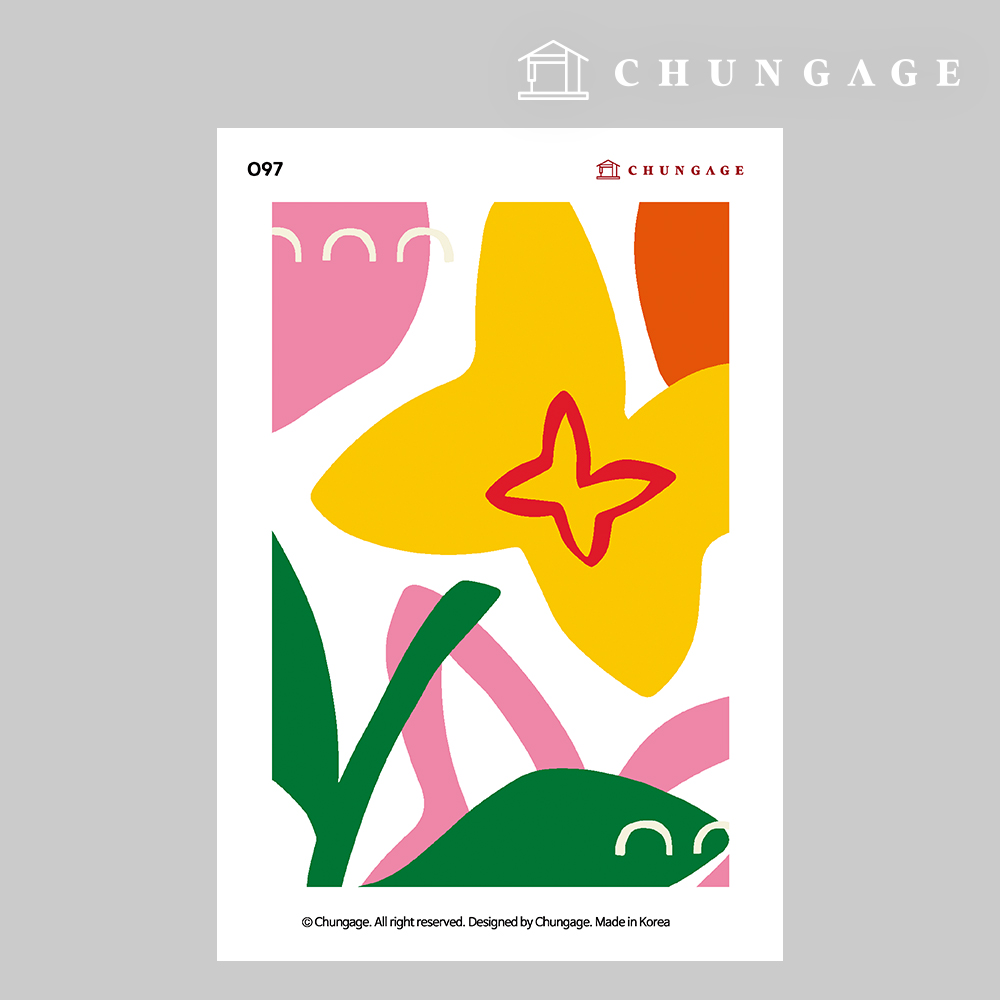 Clothing transfer paper 097 Reform heat transfer paper clothing making heat transfer sticker yellow flower