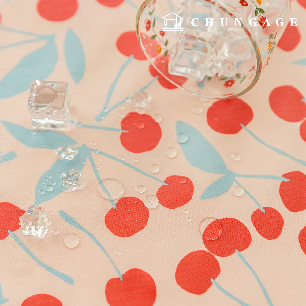 Waterproof Cloth Cherry Laminate Waterproof Fabric TPU Cherry Bloom