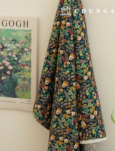 Cotton fabric 30 count high density floral flower fabric floppy