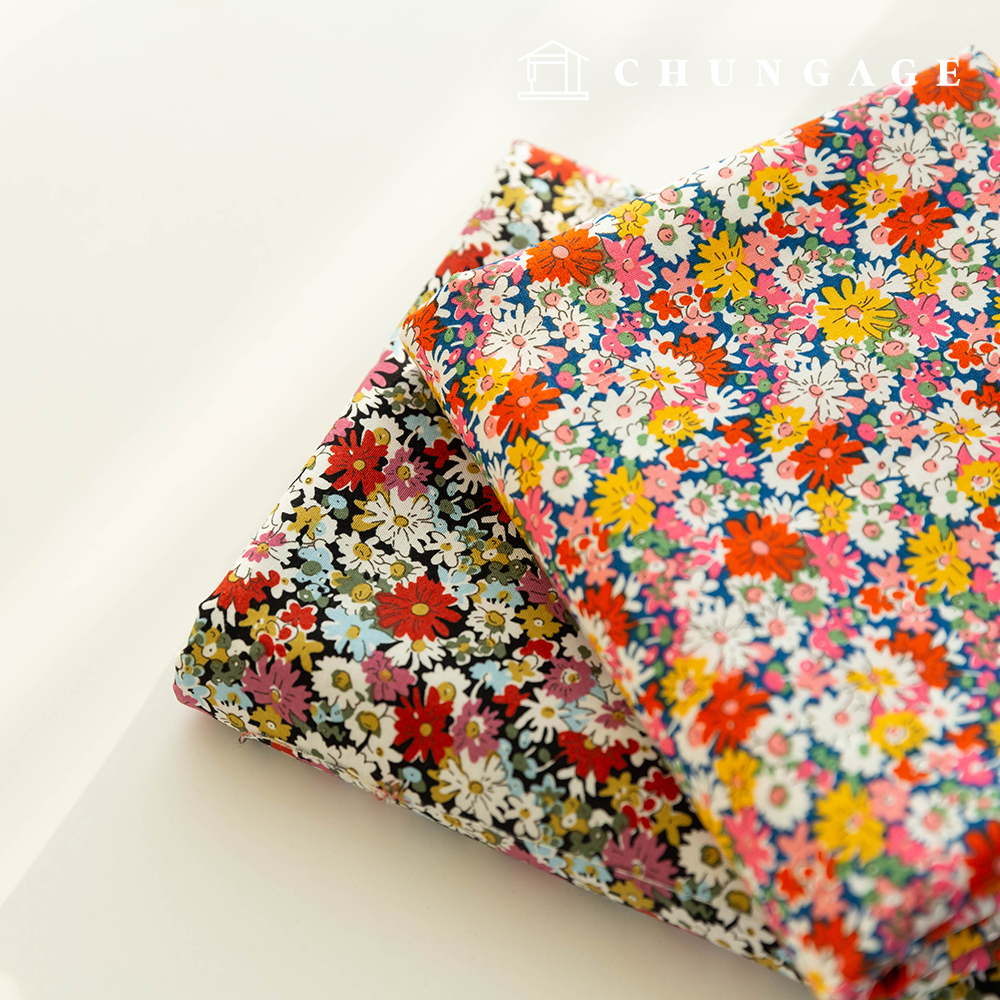 Cotton fabric 30 count high density flower pattern Flower Fabric Pape 2 types
