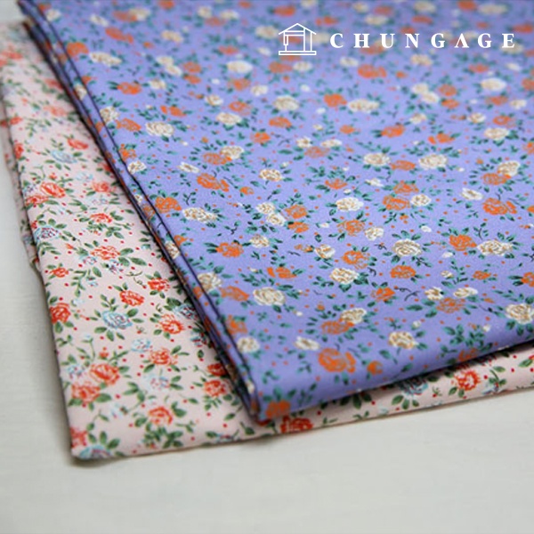 Gauze fabric 100% cotton 21 count cotton fabric mini flower 2 types