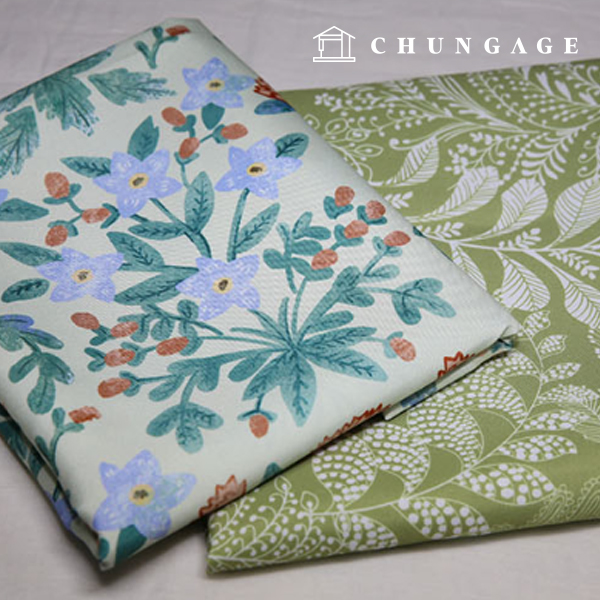 Waterproof Fabric Poly Twill Fabric Waterproof Cloth Wide Width Flower Phase 2 Types