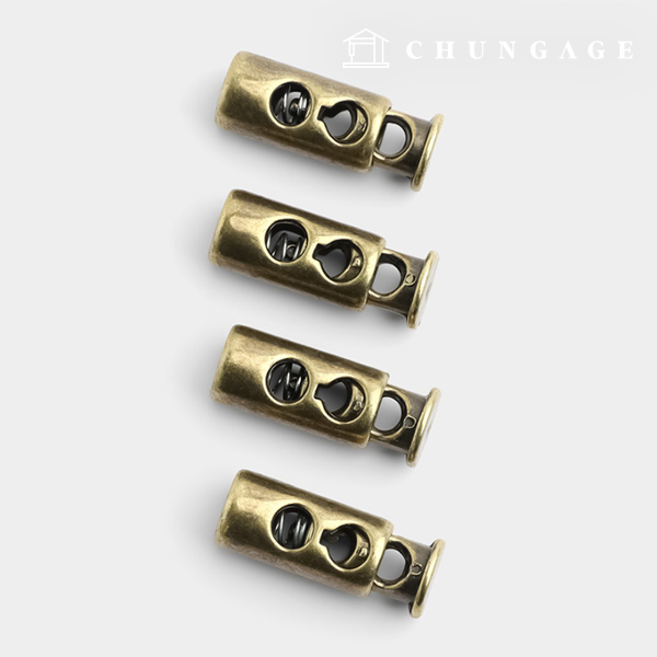 Bag stopper strap adjustment one-piece stopper essential antique gold 30785