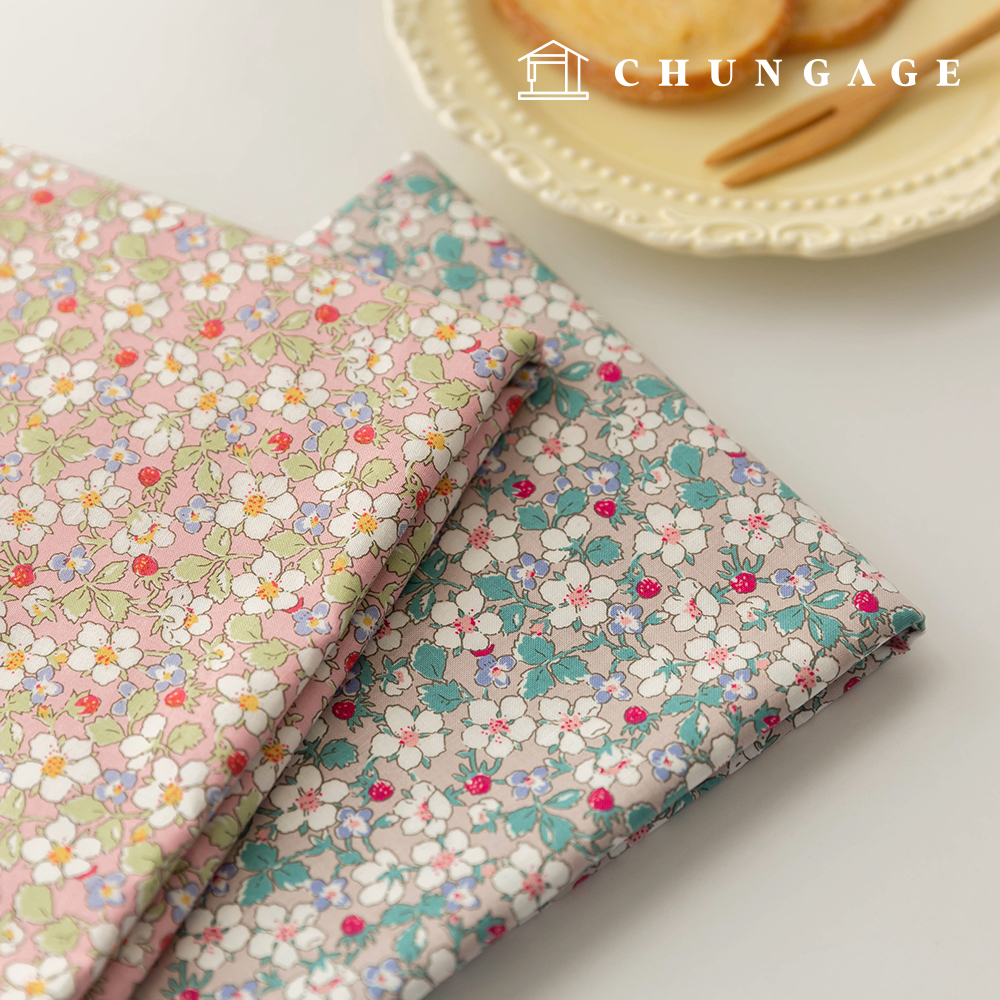Cotton fabric 30 count high density flower pattern Flower Fabric Florberry 2 types