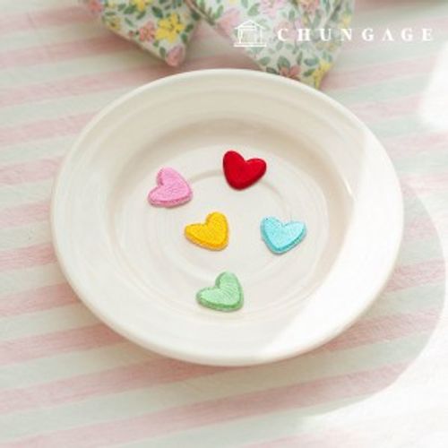Adhesive wappen patch embroidery mini wappen heart wappen 206