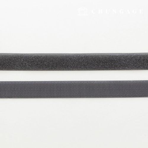 Velcro Slip 25mm Sewing Velcro Tape 1yard Double Sided Set Dark Gray