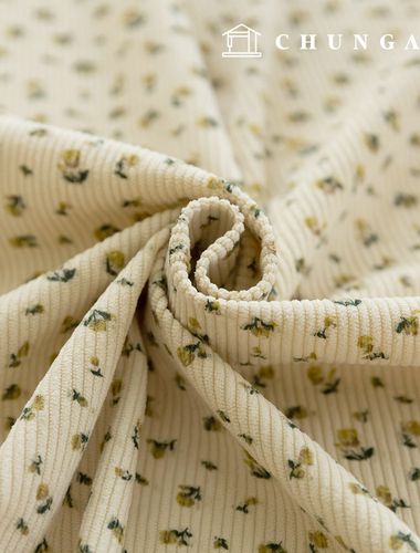 Corduroy Fabric Span Medium Golden 8W Corduroy Fabric Flower Wide Width Winter Fabric Piuri 3 Types