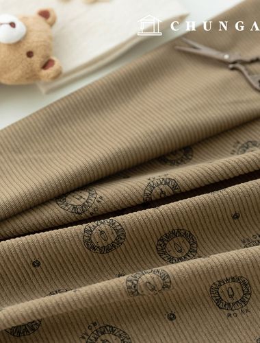 Corduroy Fabric Span Medium Golden 8W Corduroy Fabric Wide Width Winter Fabric Lower Lion 4 Types