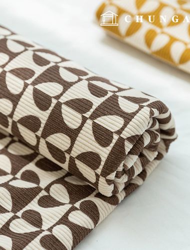 Corduroy Fabric Span Medium Golden 8W Corduroy Fabric Wide Width Winter Fabric Heart Check 3 Types