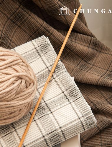Corduroy Fabric Span Medium Golden 8W Corduroy Fabric Wide Width Winter Fabric Glen Check 5 Types