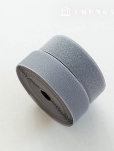 Velcro sticky 10 roll double sided set sewing velcro tape 50mm gray