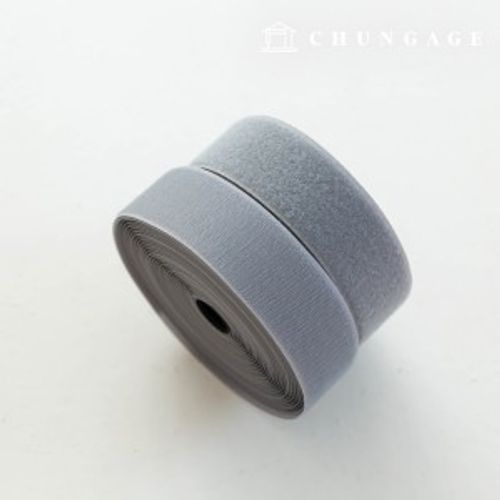 Velcro sticky 10 roll double sided set sewing velcro tape 50mm gray