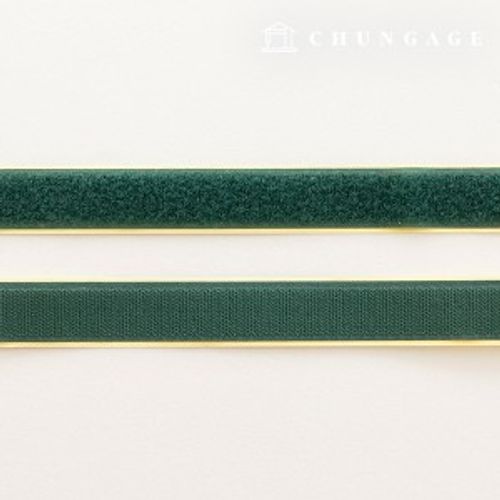 Velcro Slip 25mm Adhesive Velcro Tape 1yard Double Sided Set Dark Green