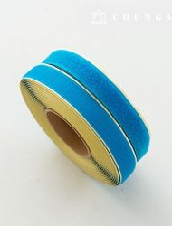 Velcro Sticker 10 Roll Double Sided Set Sticker Tape Adhesive 25mm Blue