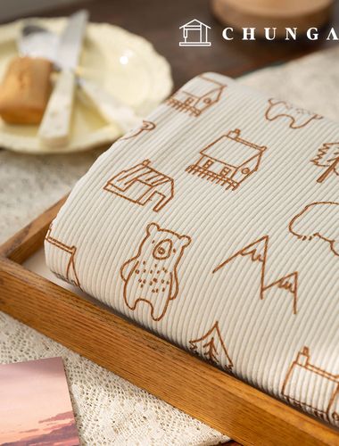 Corduroy Fabric Span Medium Golden 8W Corduroy Fabric Animal Wide Width Winter Fabric My Home 3 Types