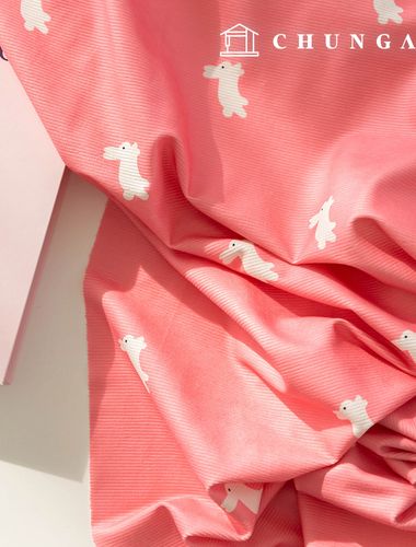 Corduroy Fabric Span 16W Corduroy Fabric Rabbit Wide Width Winter Fabric Cozy Rabbit 3 Types