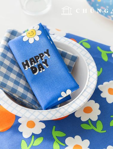 Fabric package scrap fabric flower pattern Flower Check Stripe Fabric Doll Dog Clothes Making Piece Fabric 3 types