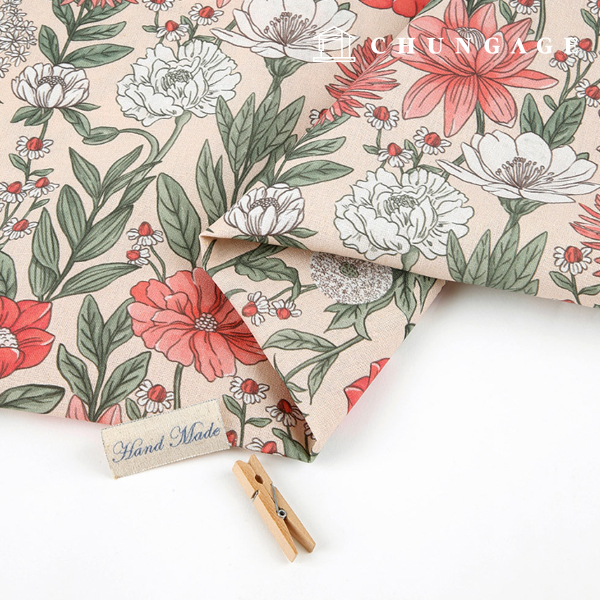 Linen fabric Cotton linen 11 count Eco-friendly E-DTP Cotton Wide Width Dolly Flower