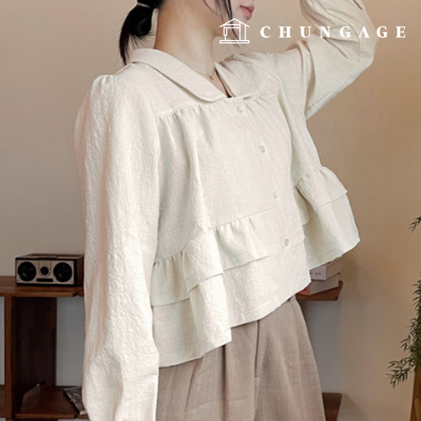 Patterns Women Cancan Beige Blouse Making Clothes P1870