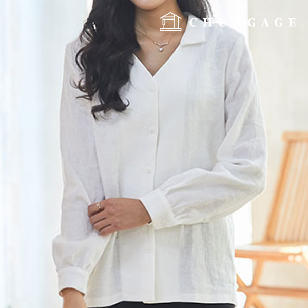 Patterns Women V-neck Flat Collar Blouse How to Make Clothes P1240